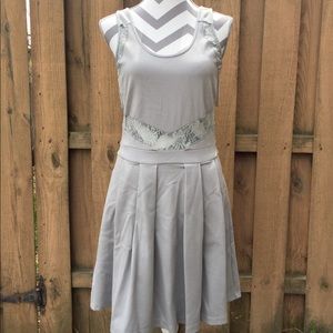 Buffalo David Bitton Kelly Dress Light Gray Sz M